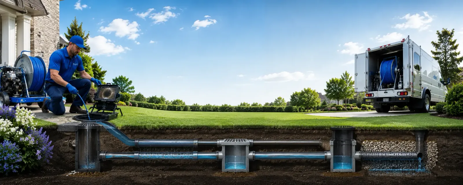 Outdoor drain cleaning information for Abbottstown, PA
